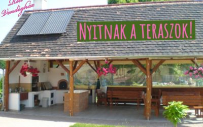 Nyitnak a teraszok! – Terasz a vendégháznál